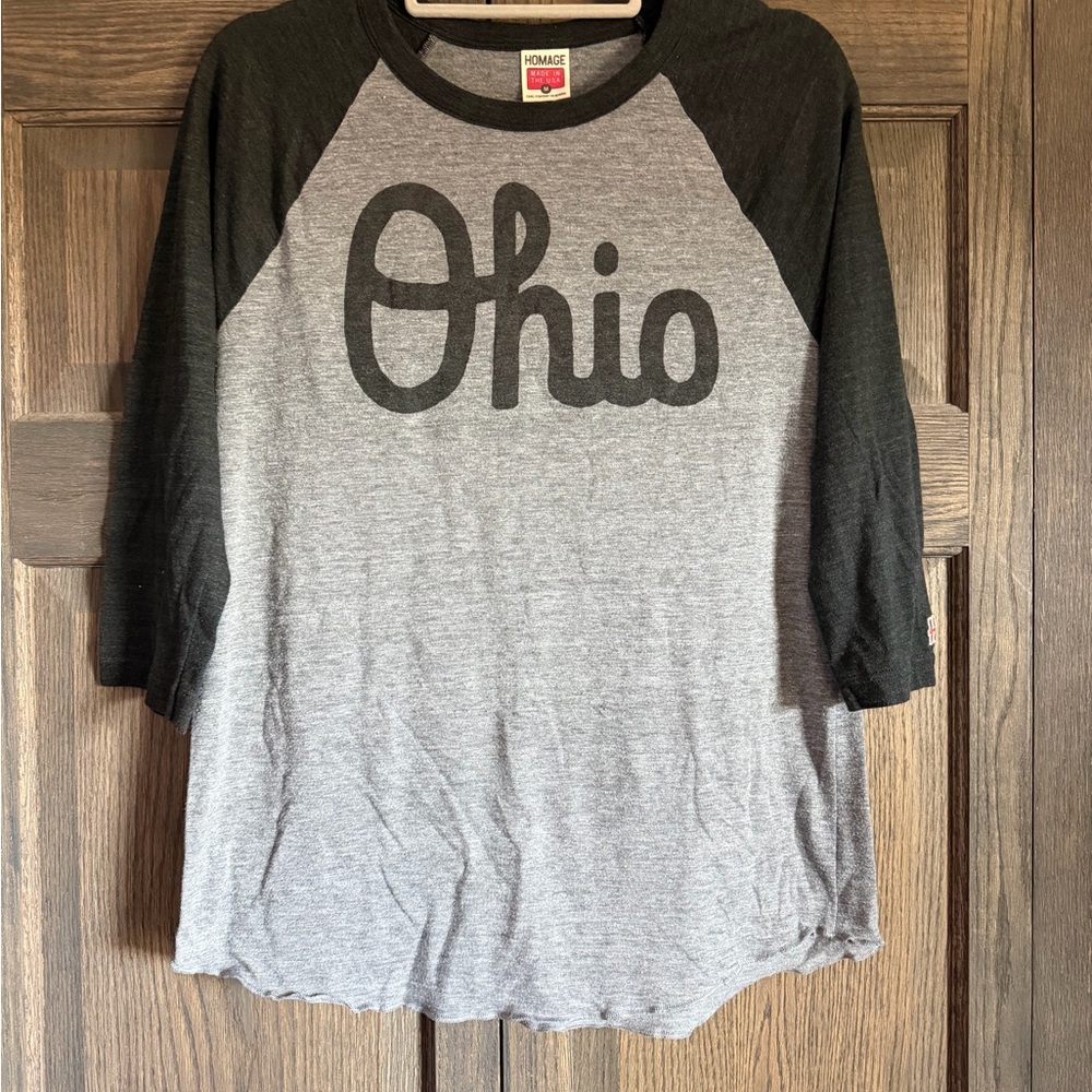 HOMAGE Gray and Black Tee